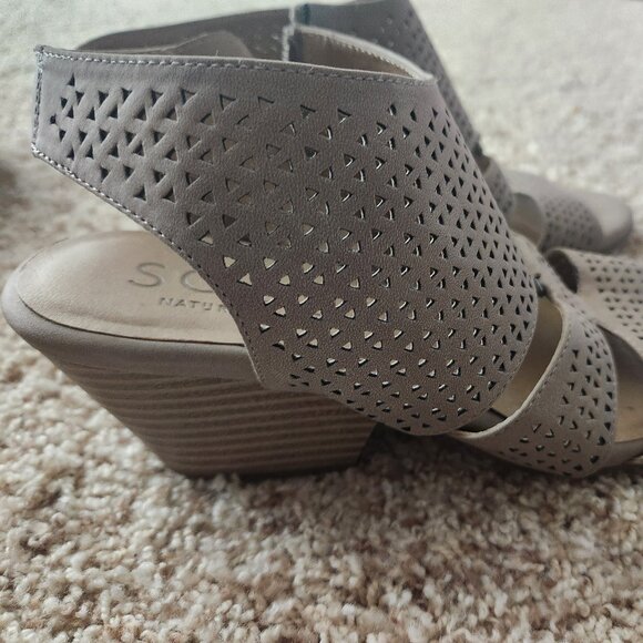 Naturalizer soul wedge zip ankle womens 7.5 - Picture 2 of 3
